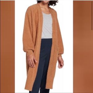 Calia Long Eyelash Duster Sweater (tan)